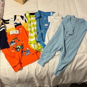 Carter's Kids Shirts & Tops - Orange, Blue, Green